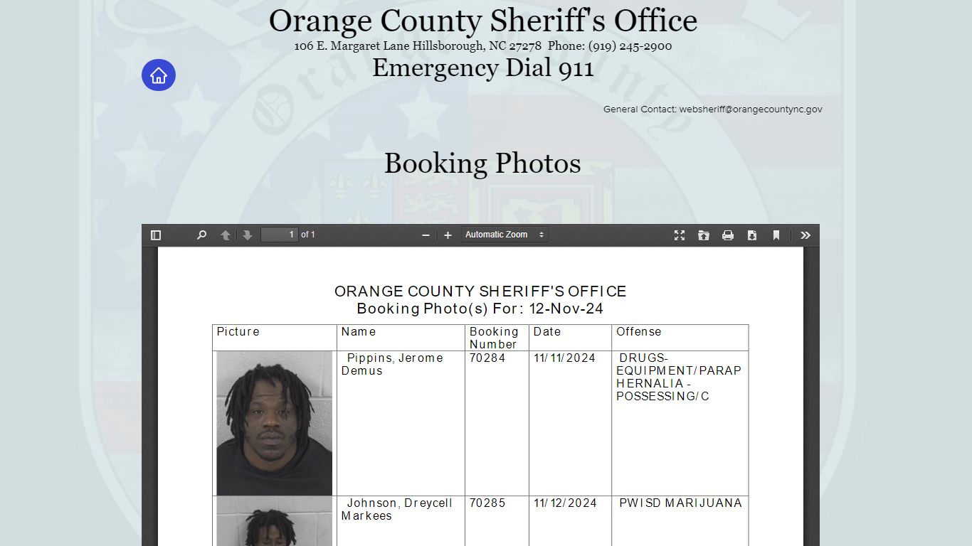 Mug Shots - ocso